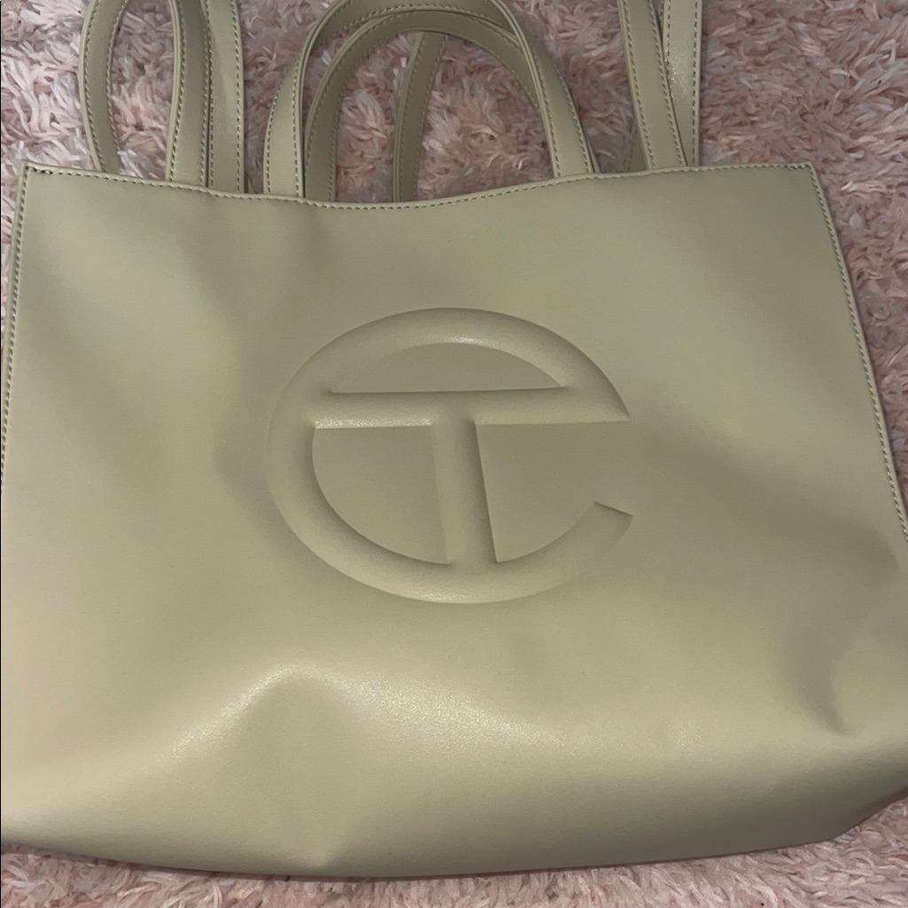Telfar Cream Cole Shopping Bag Cream- Medium Size